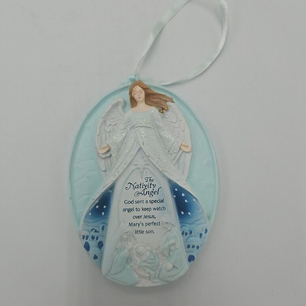 Vintage The Nativity Angel‎ Resin Angel Ornament